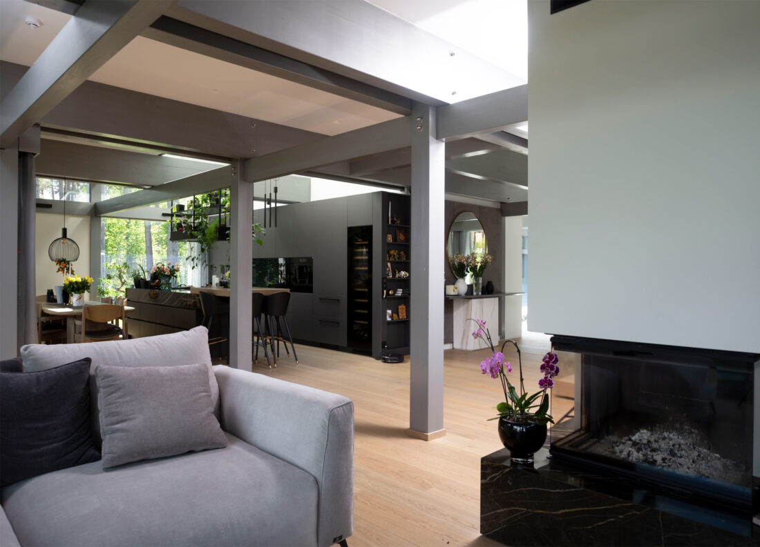 Family house by the lake, architecture, interior desing