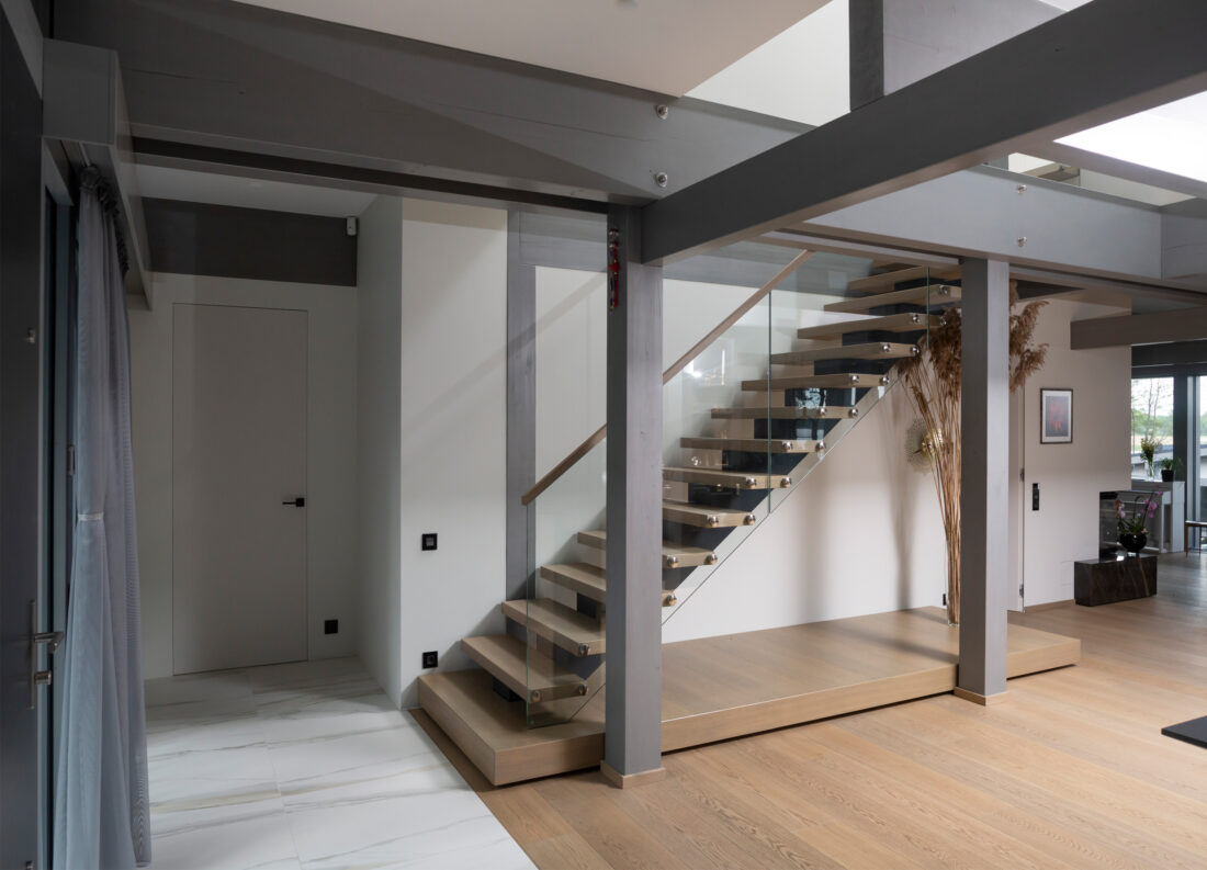 Family house by the lake, architecture, interior desing