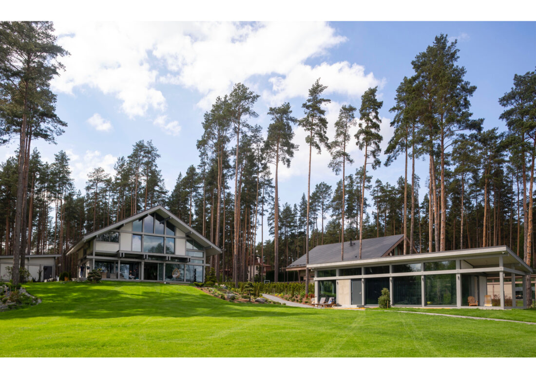 Family house by the lake, architecture, interior desing