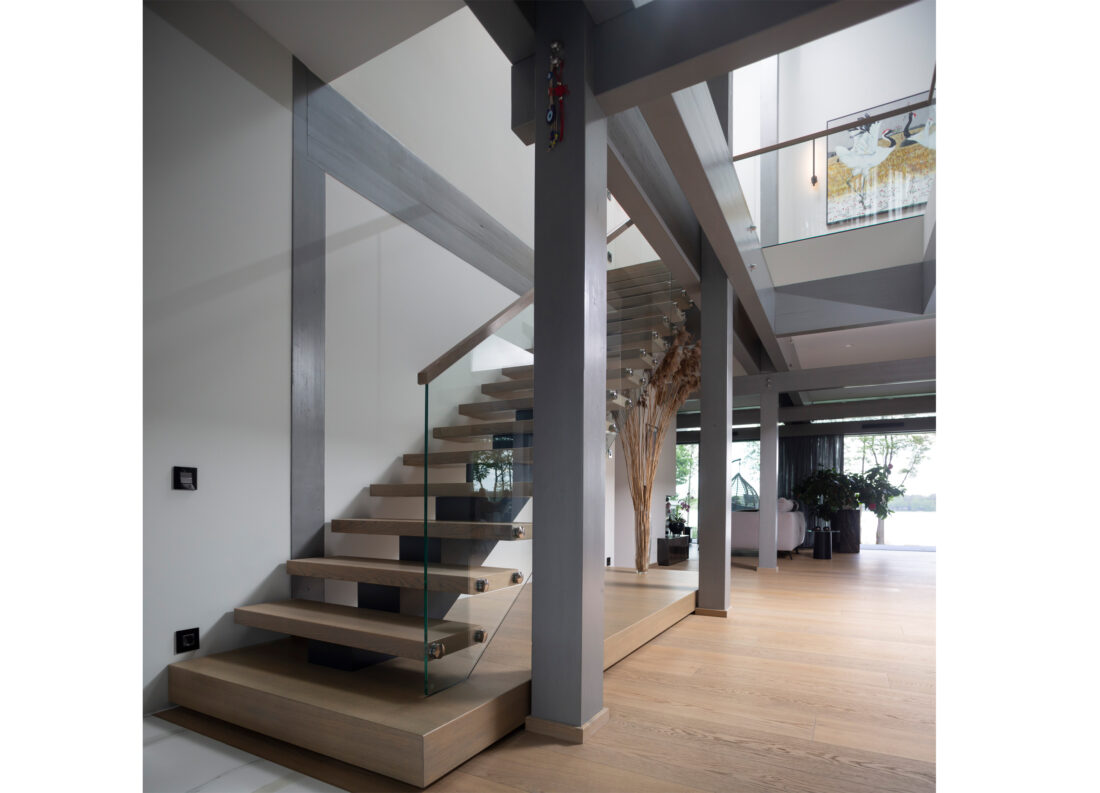 Family house by the lake, architecture, interior desing