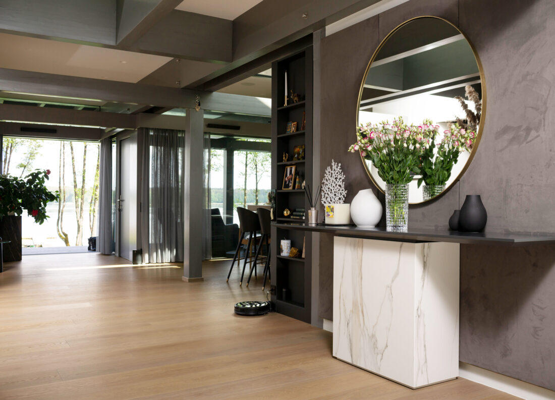 Family house by the lake, architecture, interior desing